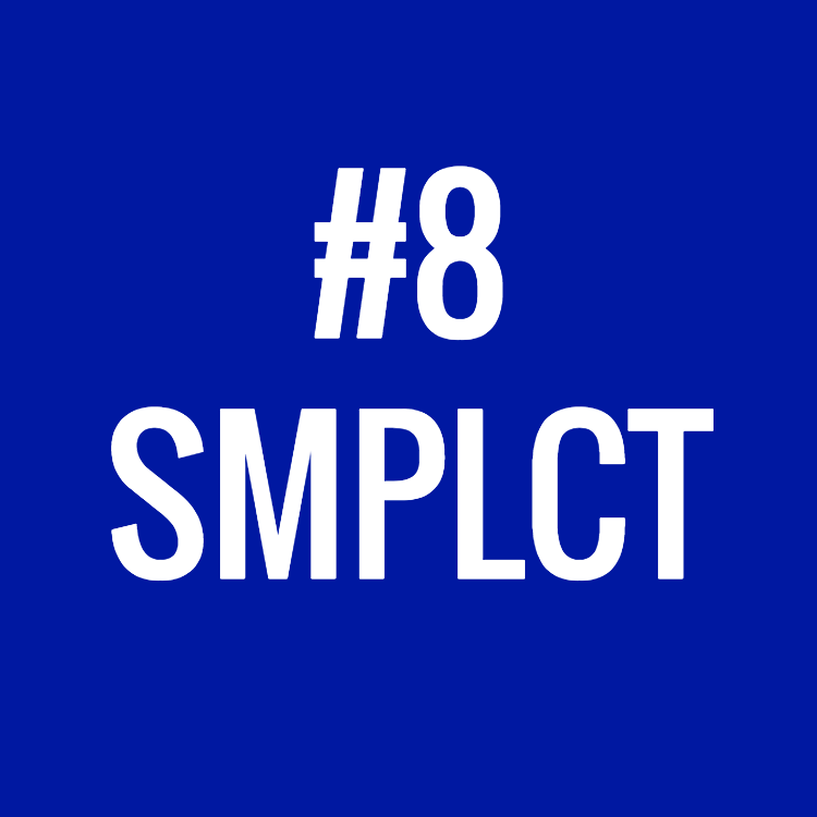 Heuristic #8: Simplicity